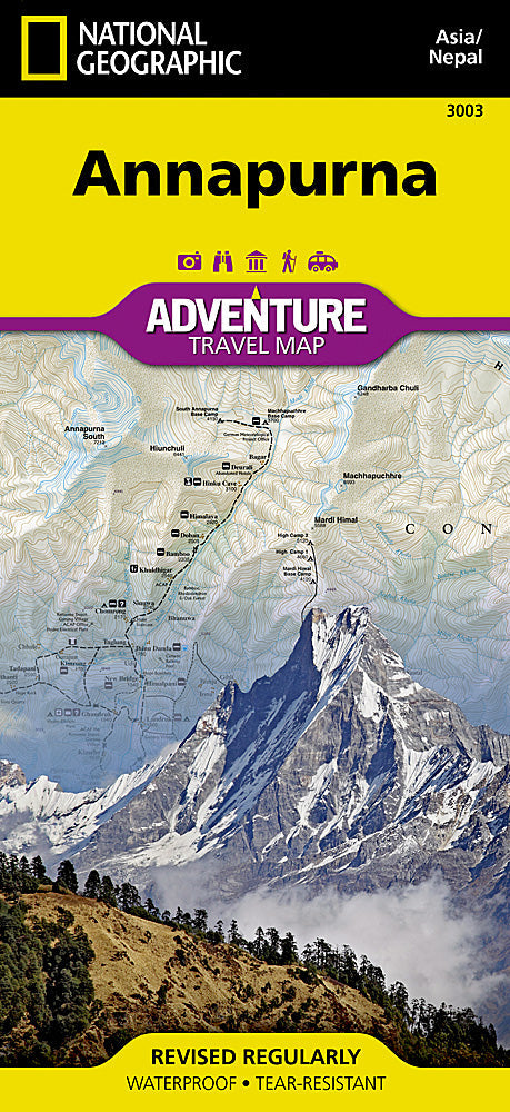 National Geographic Trails Illustrated Map â€“ Adventure Annapurna AD00003003 image 0