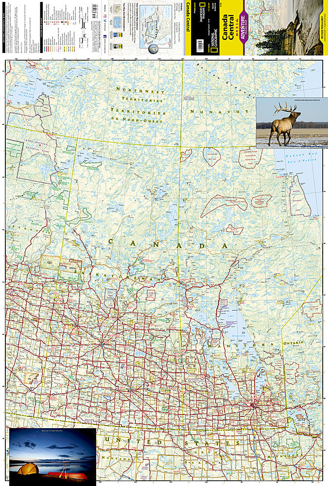 National Geographic Trails Illustrated Map â€“ Adventure Canada Central AD00003114 image 1