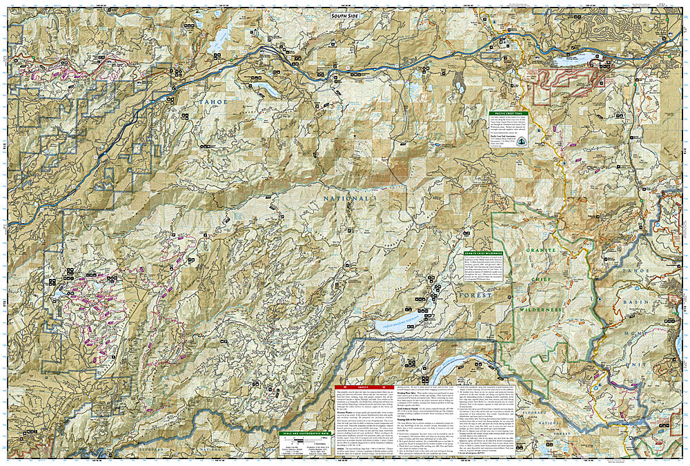 National Geographic CA NV Tahoe National Forest Map Pack TI01021198B image 6