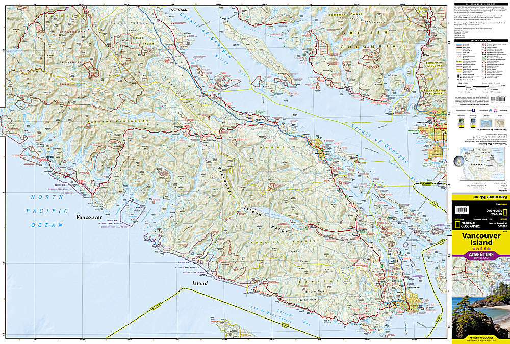 National Geographic Trails Illustrated Map â€“ Adventure Vancouver Island image 1