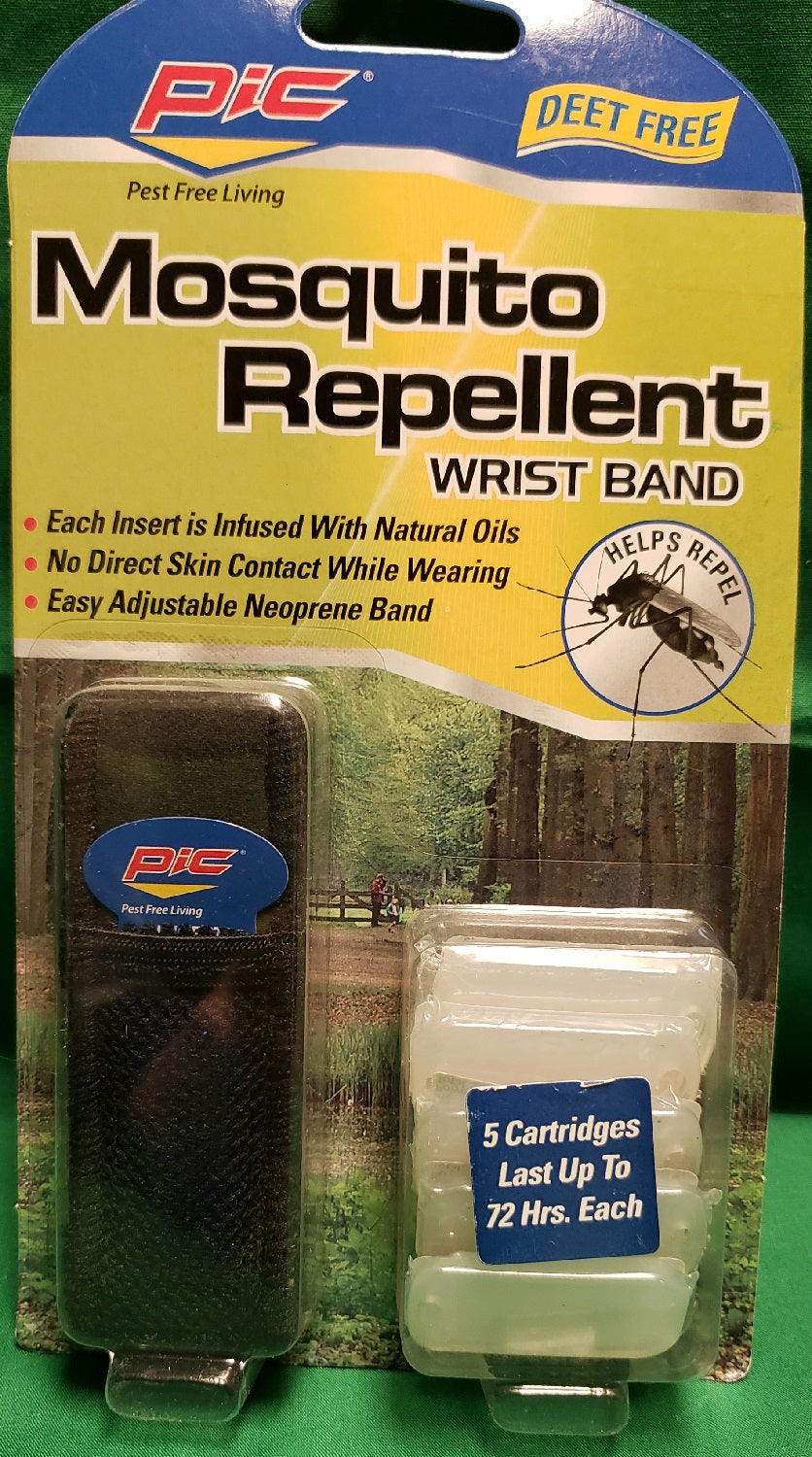 PIC Wristband Mosquito Repeller Orange-Natural Oils Repels Up To 72 Hours ADJ-WB image 0