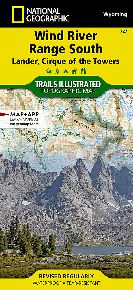 National Geographic Trails Illustrated Map â€“ Wyoming Wind River Range South image 0