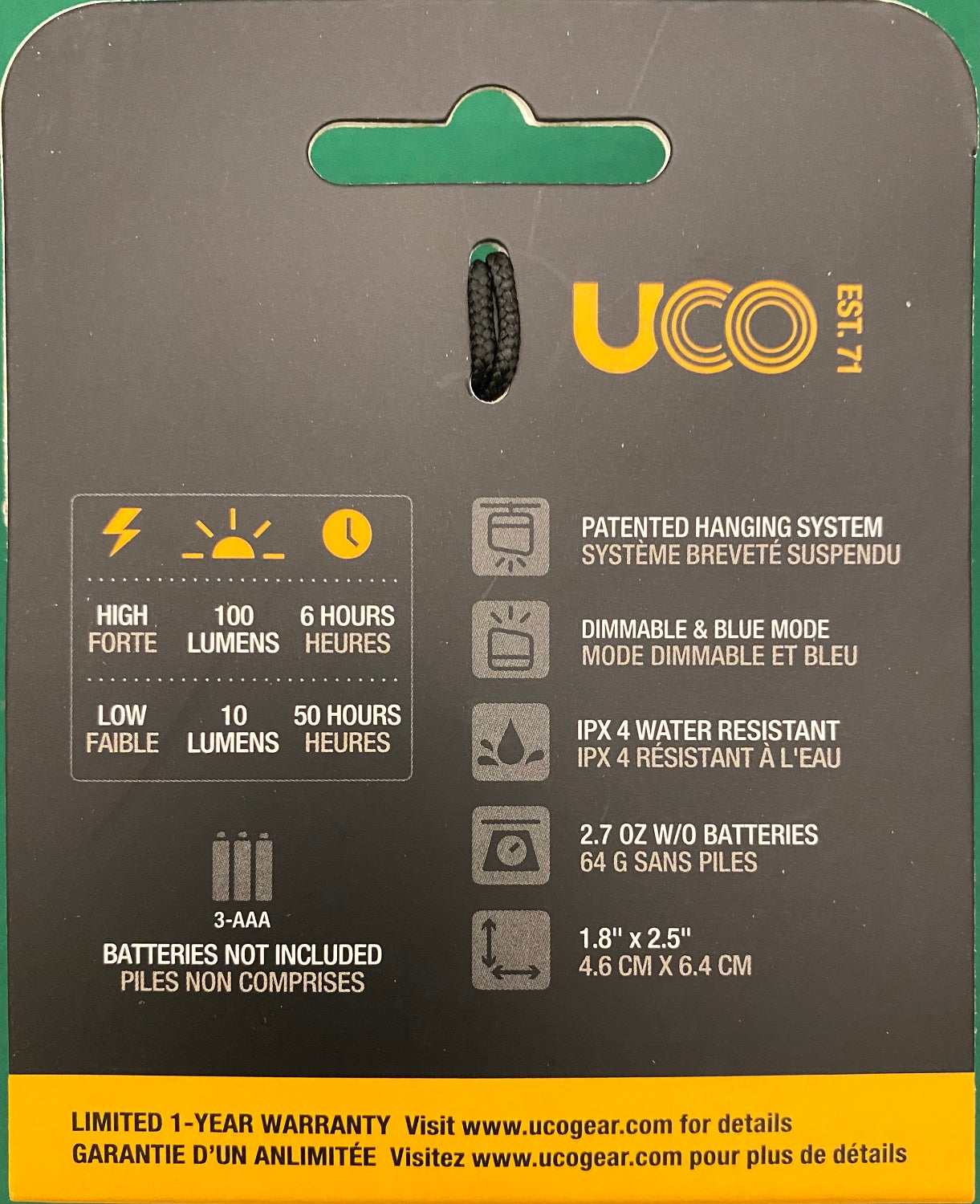 UCO Sprout Mini Lantern Black ML-SPROUT image 7