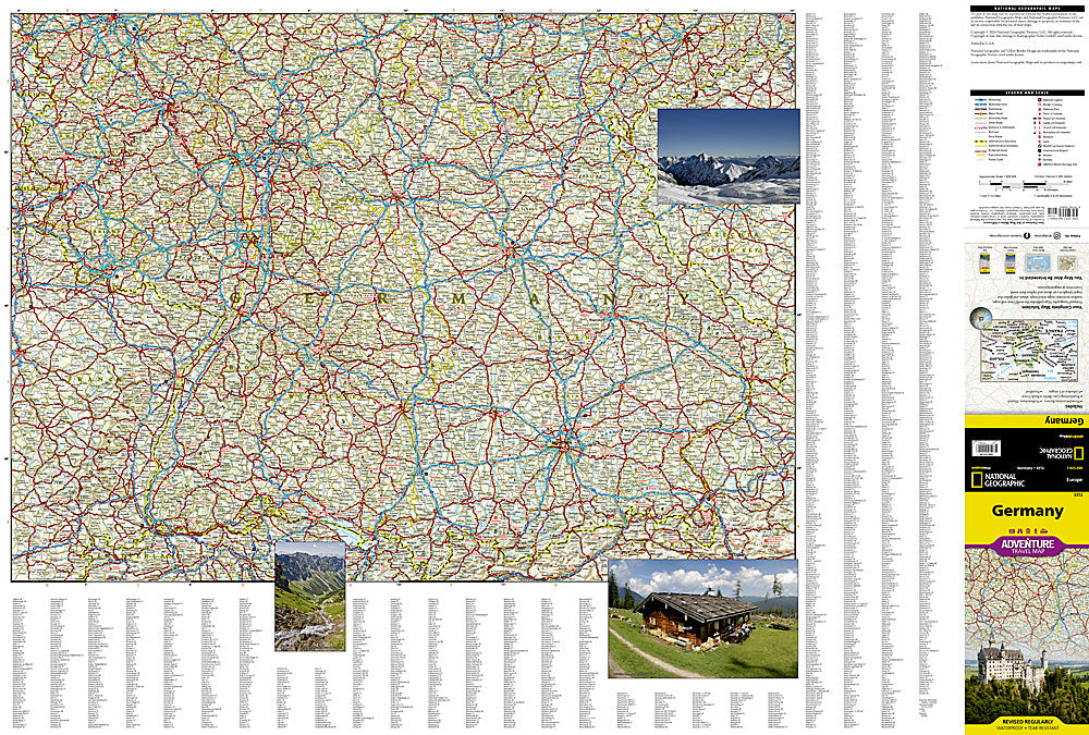 National Geographic Trails Illustrated Map â€“ Adventure Germany Europe AD00003312 image 1
