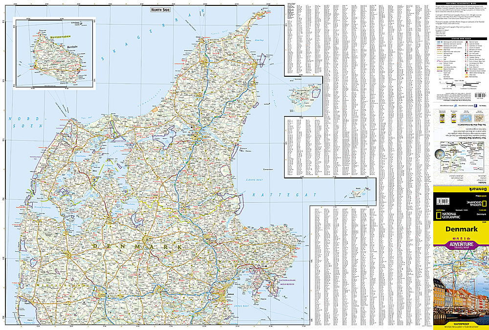 National Geographic Trails Illustrated Map â€“ Adventure Denmark Northern Europe image 1