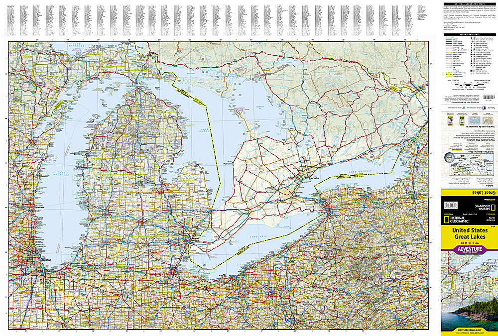 National Geographic Trails Illustrated Map â€“ Adventure US Great Lakes AD00003124 image 1