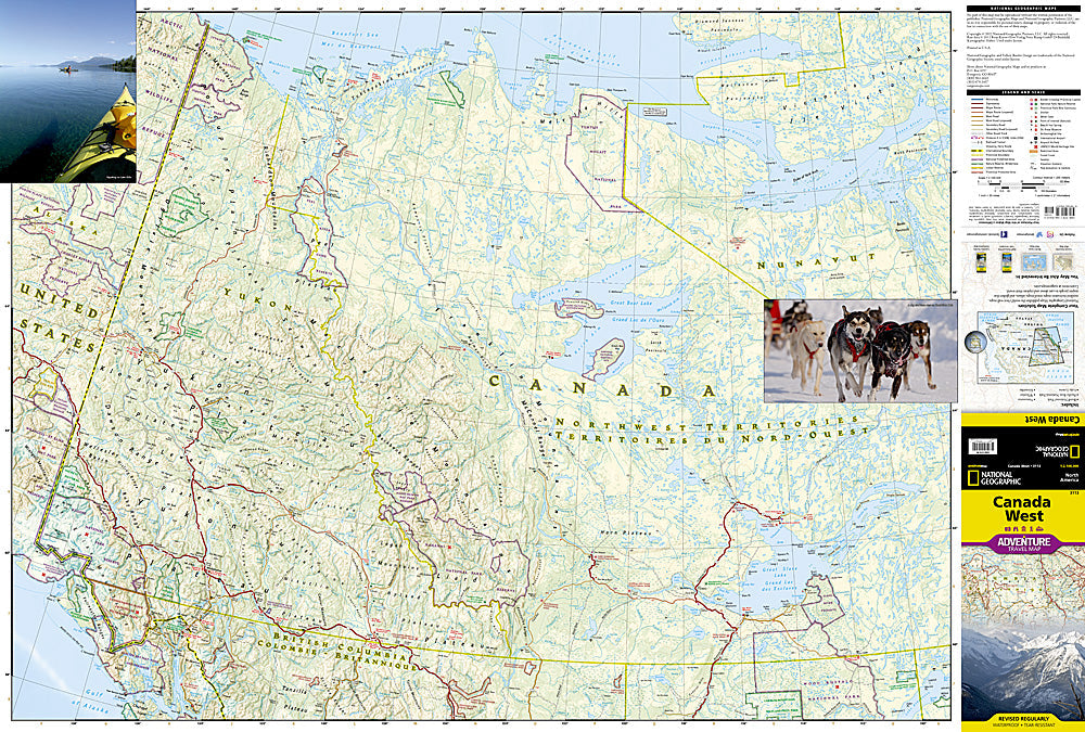 National Geographic Trails Illustrated Map – Adventure Canada West AD00003113 image 1