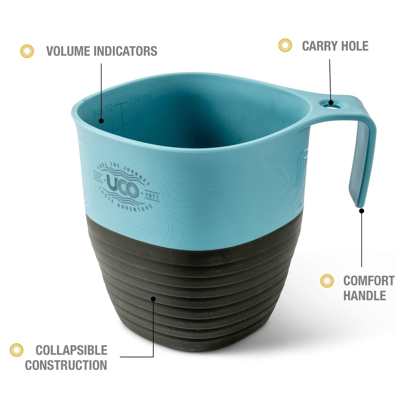 UCO Camp Cups 2-Pack Classic Blue / Venture F-C-2PK image 3
