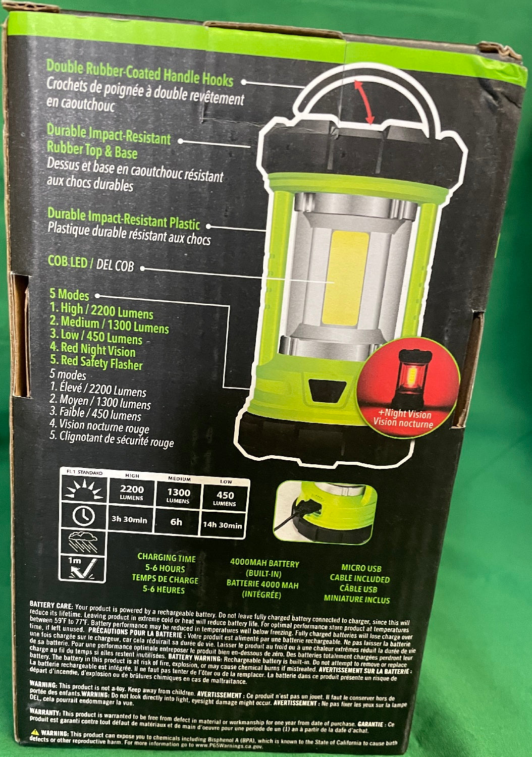 Life Gear 2,200-Lumen USB Rechargeable Lantern and Power Bank 41-3992 image 7