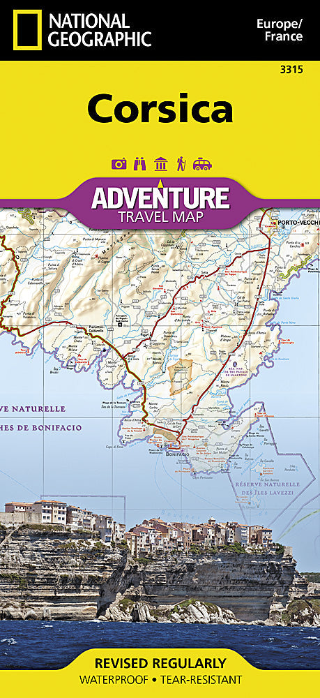 National Geographic Trails Illustrated Map â€“ Adventure Corsica Island France image 0