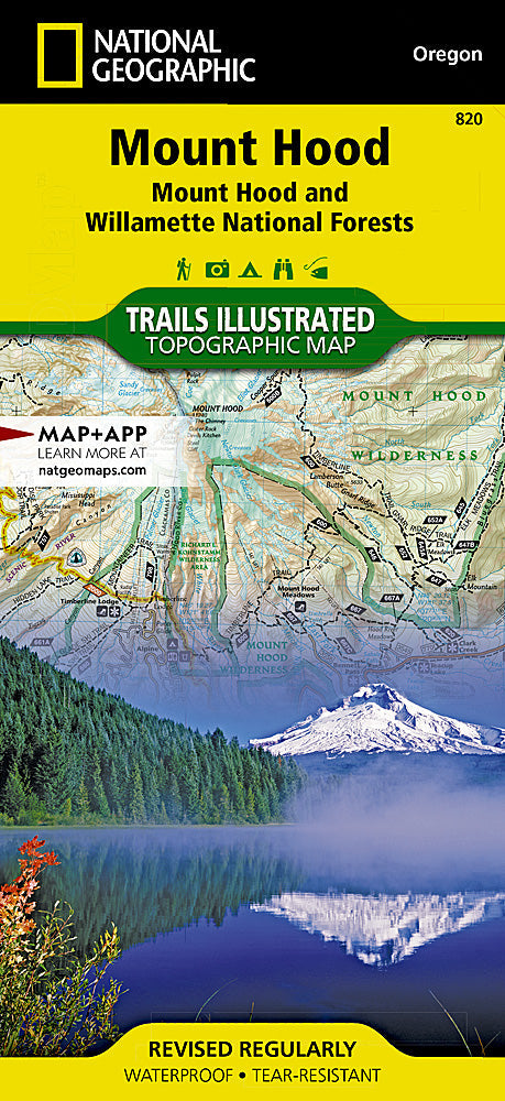 National Geographic Trails Illustrated OR Mount Hood National Forest Map 820 image 0