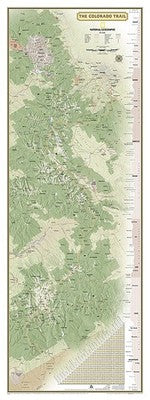 National Geographic Wall Map Colorado Trail Laminated RE01021200 image 0