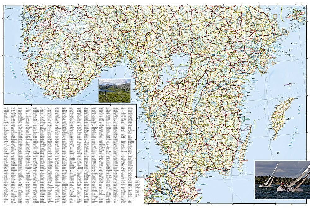National Geographic Trails Illustrated Map â€“ Adventure Southern Sweden &amp; Norway image 2