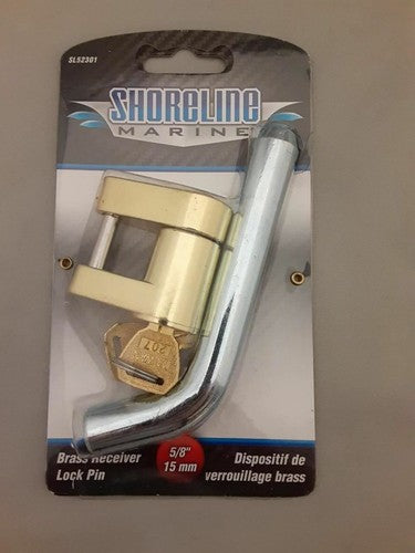 Shoreline Marine Trailer Hitch Coupler Latch Lock w/5/8" Receiver Pin &amp; 2 Keys image 1