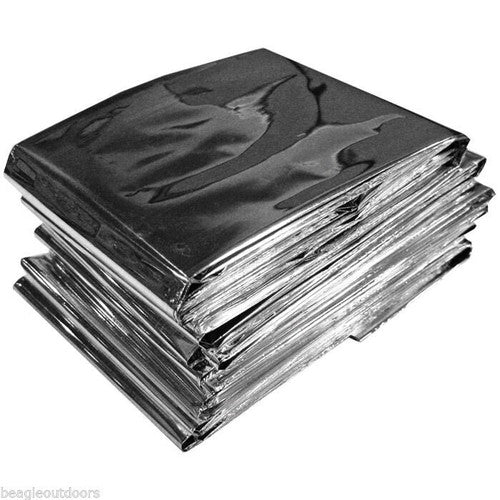 Emergency Space Blanket 52" x 83" - Windproof Waterproof Survival image 0