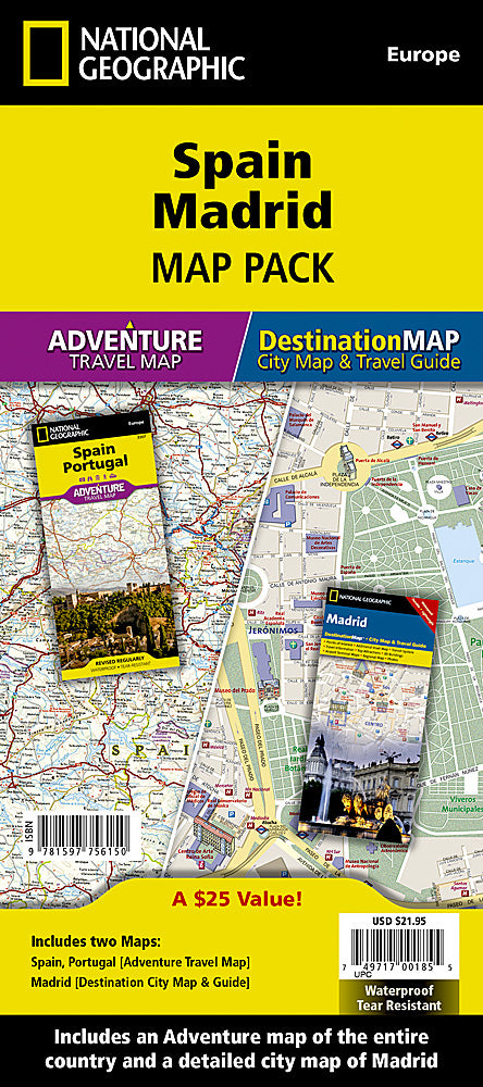 National Geographic Spain / Madrid Adventure Map Bundle Pack AD01021143B image 0
