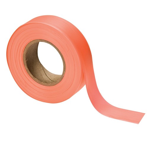 Mossy Oak Hunting Blaze Orange Reflective Flagging Tape 150' Rolls 3-Pack image 0
