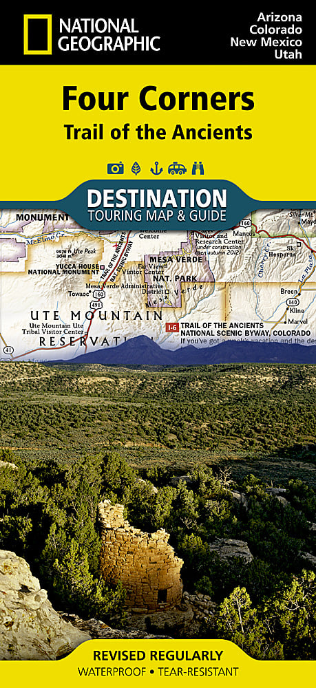 National Geographic Destination Map Four Corners Trail of the Ancients 1020628 image 0