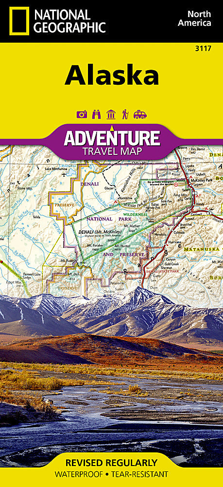 National Geographic Trails Illustrated Map â€“ Adventure US Alaska AD00003117 image 0