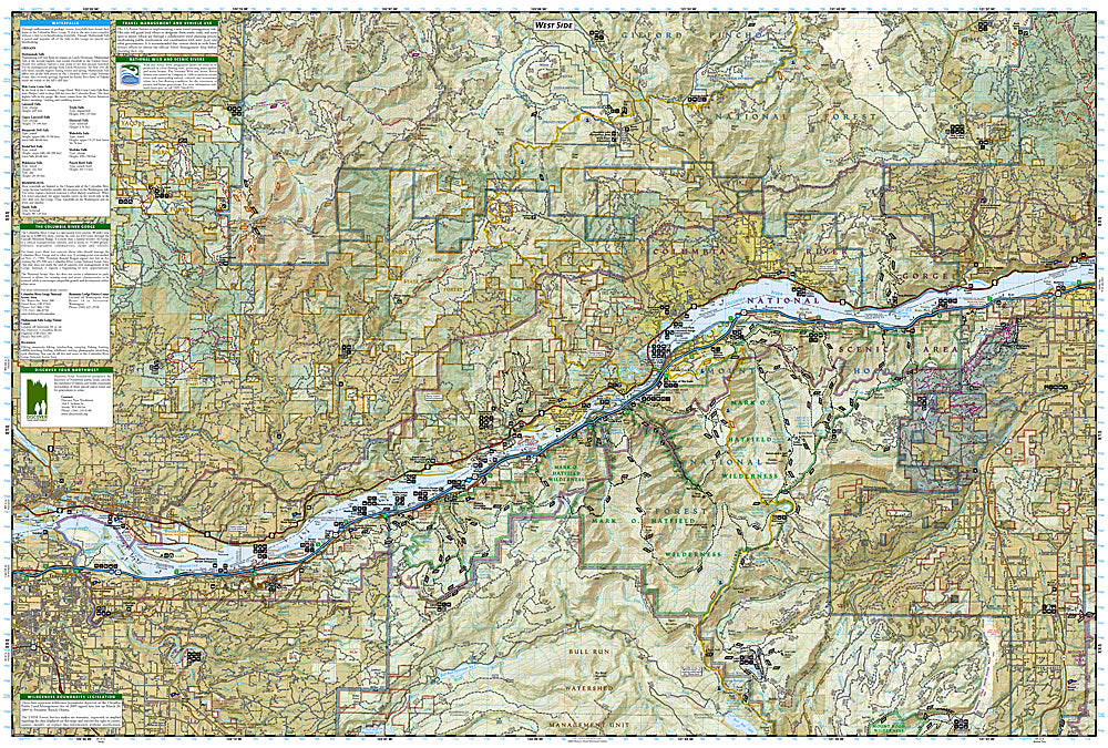 National Geographic Trails Illustrated OR/WA Columbia River Gorge Natl Area 821 image 2