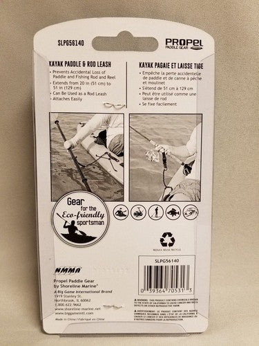 Shoreline Marine Propel Gear Kayak Paddle/Fish Rod Leash w/Quick Release Buckle image 2