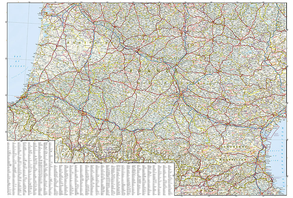 National Geographic Southern France Adventure Travel Map image 2
