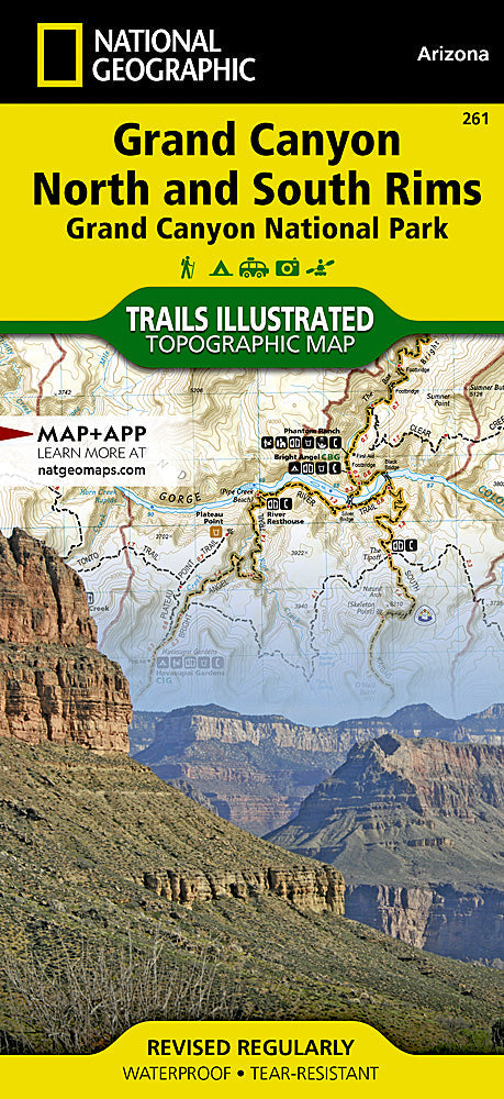National Geographic Trails Illustrated AZ Grand Canyon Bright Angel Map 261 image 0