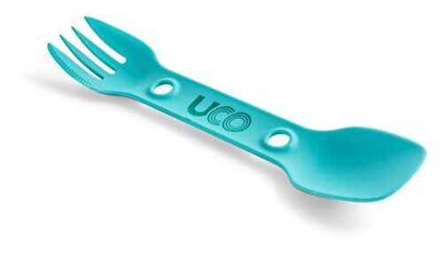 UCO Utility Spork Fork-Spoon-Knife Combo 7'' Utensil Turkish Teal F-SP-UT-BULK image 0