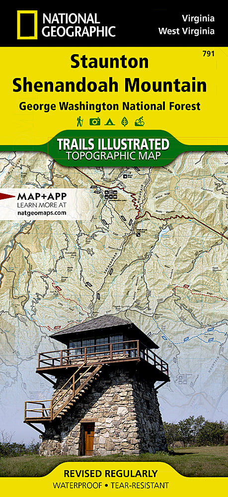 National Geographic Trails Illustrated VA Staunton / Shenandoah Valley Map 791 image 0