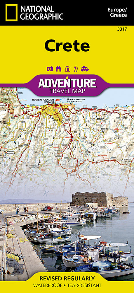 National Geographic Trails Illustrated Map â€“ Adventure Island of Crete Greece image 0