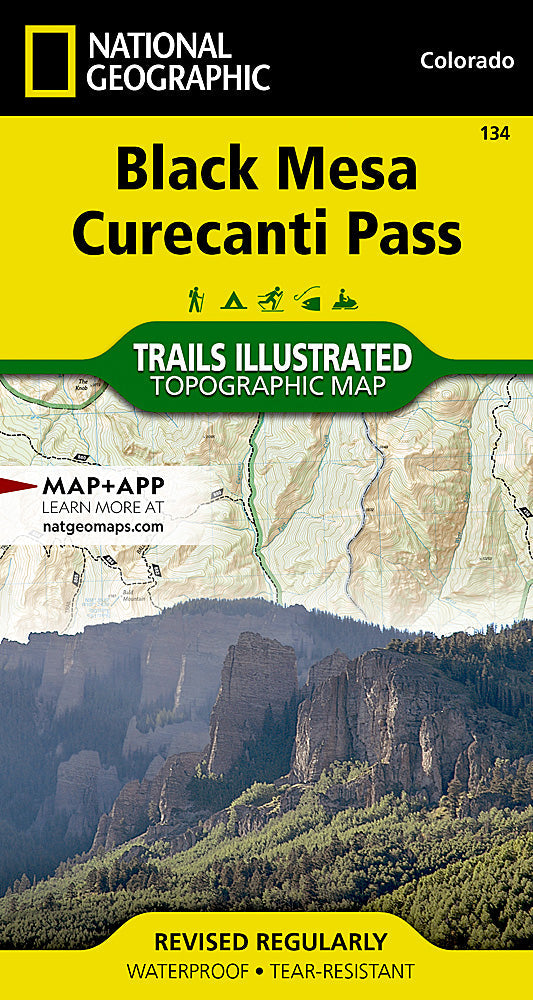 National Geographic Trails Illustrated Colo Black Mesa / Curecanti Pass Map 134 image 0