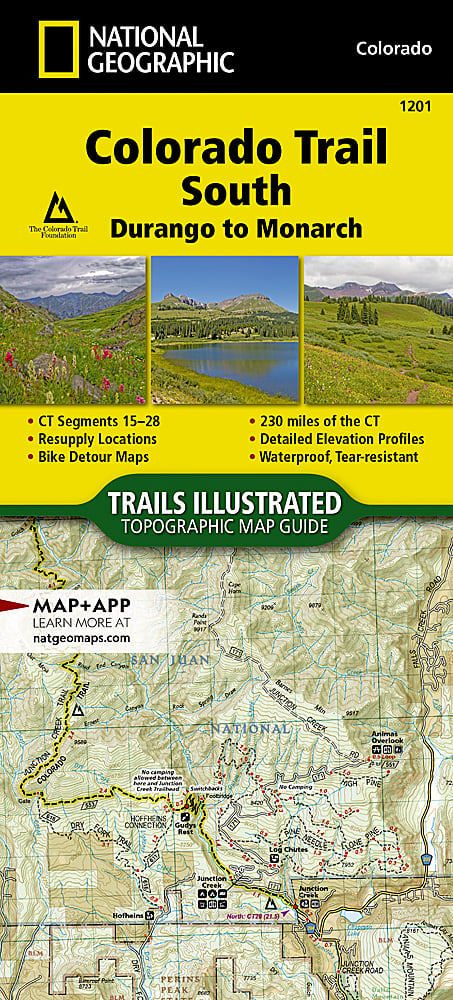 National Geographic Topographic Map Guide â€“ Colorado Trail South #1201 image 0
