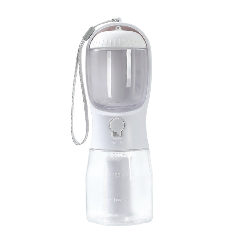 Tangled Trails Outdoor Gear dog three-in-one portable pet cup with water bowl and food compartment, compact and multi-functional for pets.