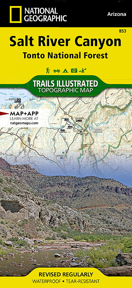 National Geographic Trails Illustrated Map 853 â€“ Arizona Salt River Canyon image 0
