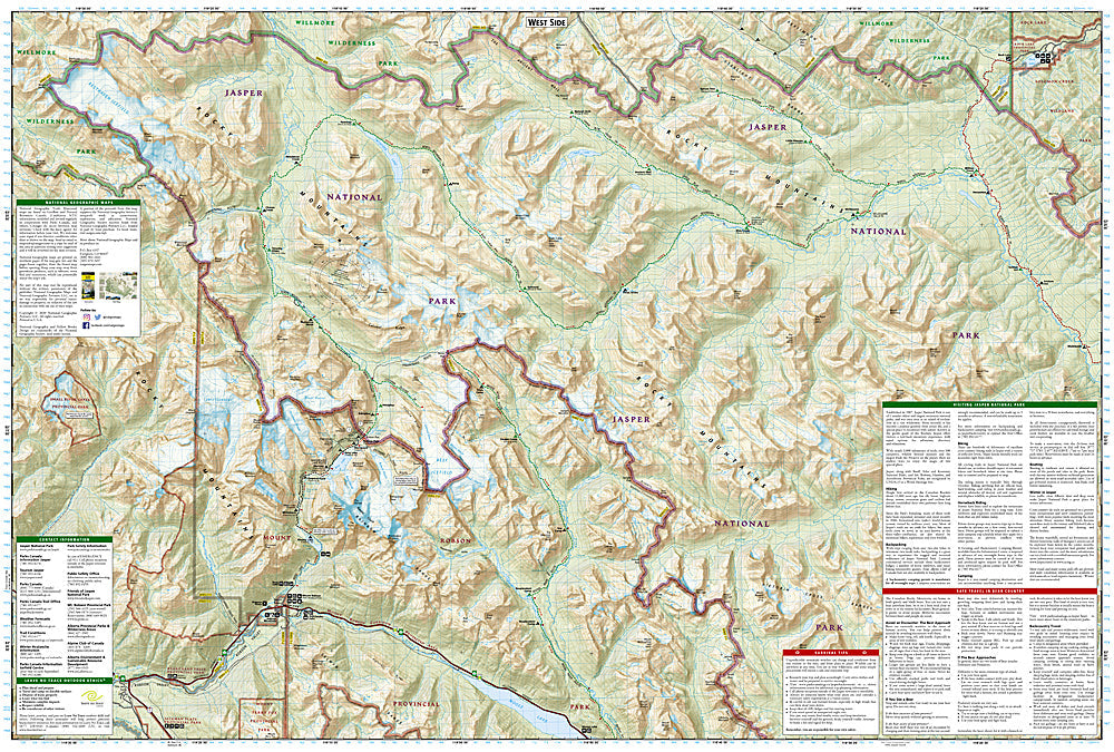 Jasper North Trail Map - National Geographic #903? image 2