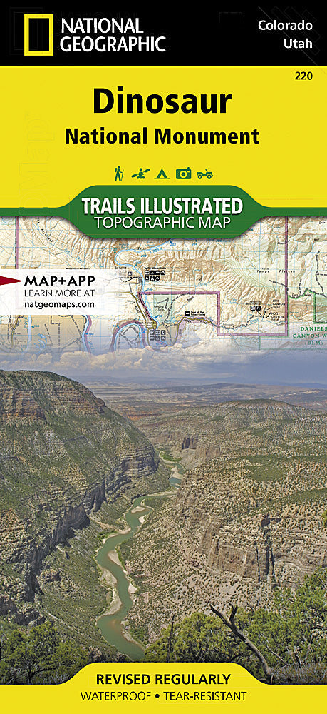 National Geographic Trails Illustrated Colo Dinosaur National Monument Map 220 image 0