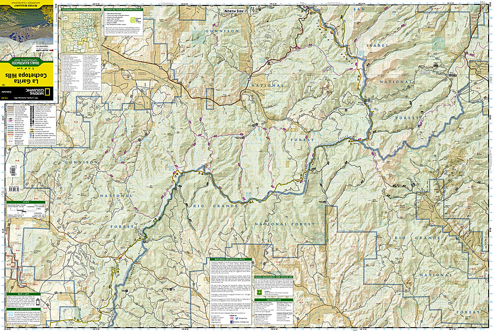 National Geographic Trails Illustrated Colo La Garita / Cochetopa Hills Map 139 image 1