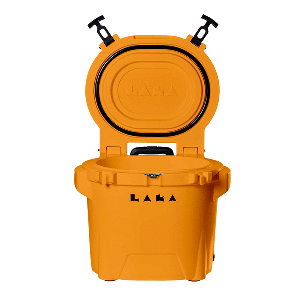 LAKA Coolers 30 Qt Cooler w/Telescoping Handle &amp; Wheels - Orange image 0
