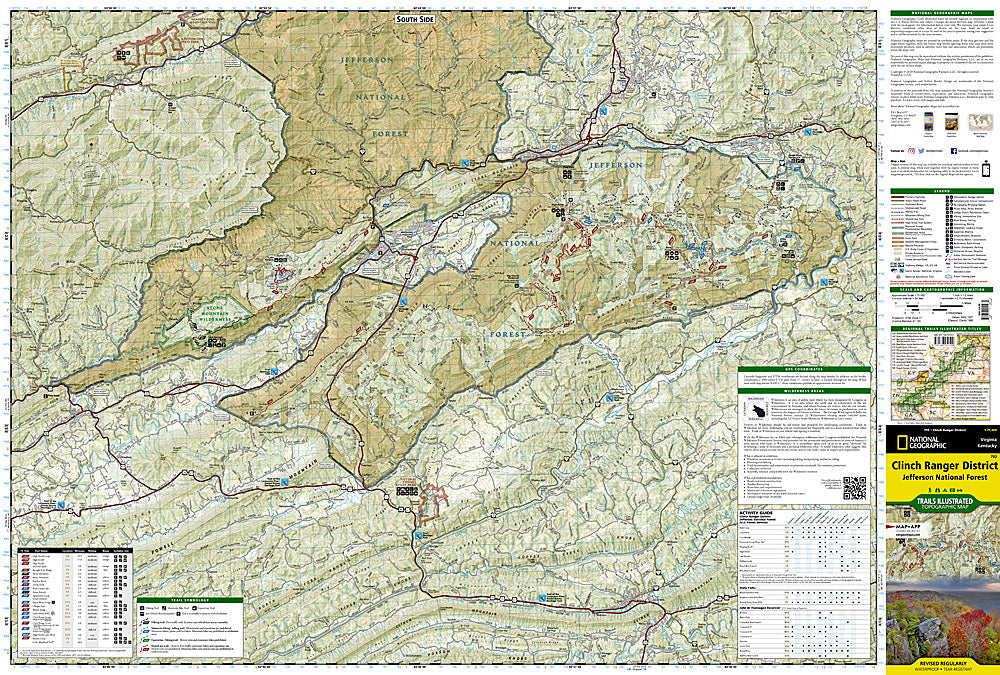 National Geographic Trails Illustrated Map Pack â€“ Jefferson National Forest VA image 6