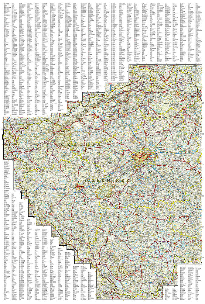 National Geographic Adventure Map Czech Republic Europe AD00003322 image 2