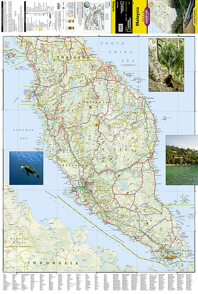National Geographic Trails Illustrated Map â€“ Adventure Malaysia AD00003021 image 1