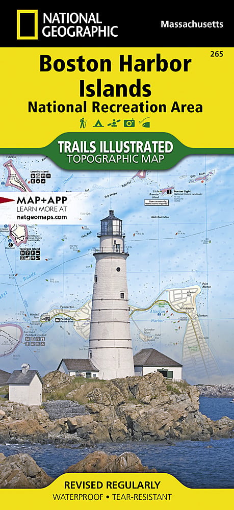 National Geographic Trails Illustrated MA Boston Harbor Islands Map 265 image 0