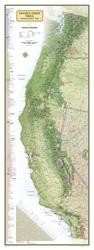 National Geographic Wall Map Pacific Crest Trail Laminated RE01020759 image 0