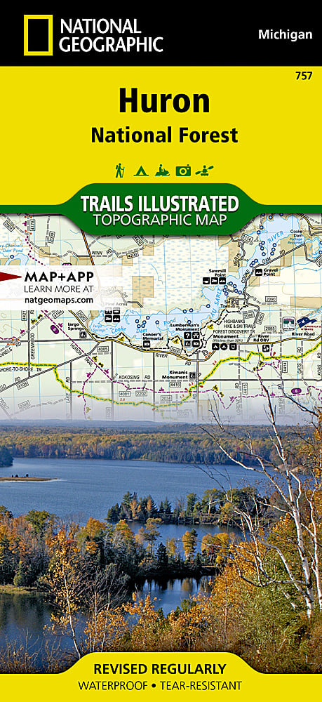 National Geographic MI Huron-Manistee National Forest TI Topo Map Pack Bundle image 1