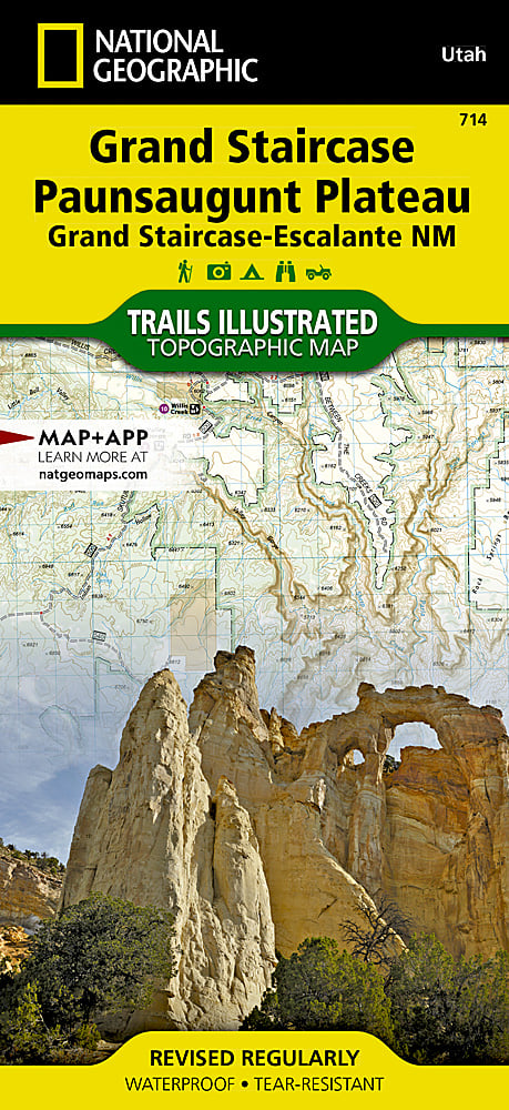 National Geographic Trails Illustrated UT Grand Staircase Paunsaugunt Map 714 image 0