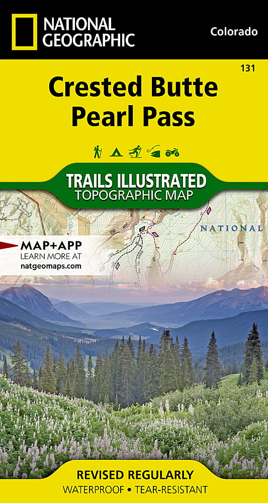 National Geographic Trails Illustrated Colorado Crested Butte Pearl Pass Map 131 image 0
