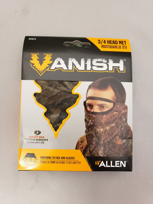 Allen Vanish Visa Form Mesh MO Obsession 3/4 Head Net - Camo Hunting Headnet image 0