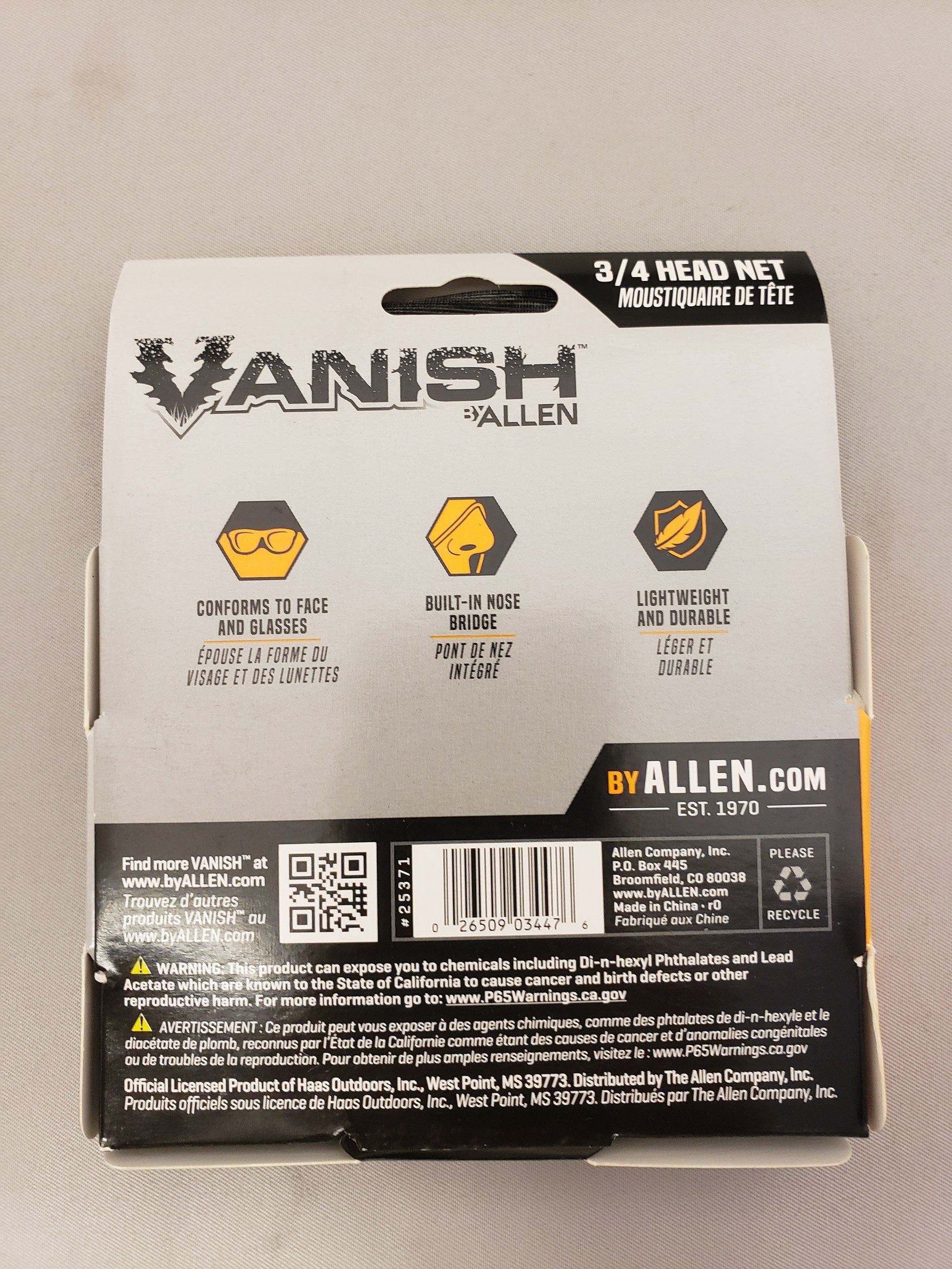 Allen Vanish Visa Form Mesh MO Obsession 3/4 Head Net - Camo Hunting Headnet image 1