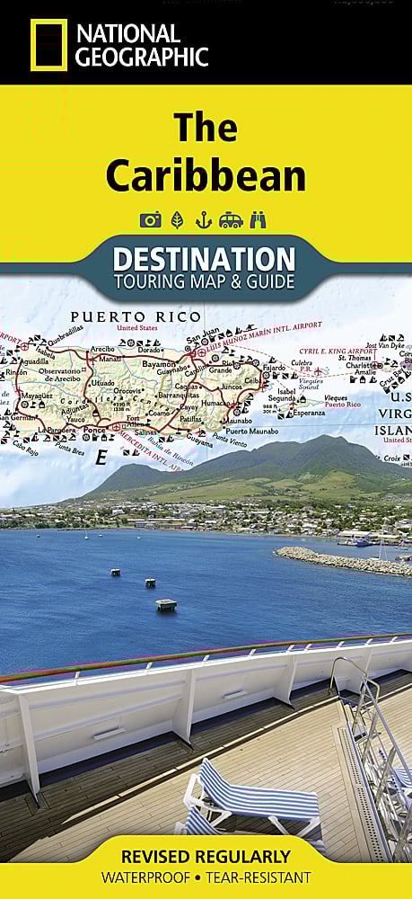 National Geographic Destination Touring Map &amp; Guide The Caribbean DM01020631 image 0