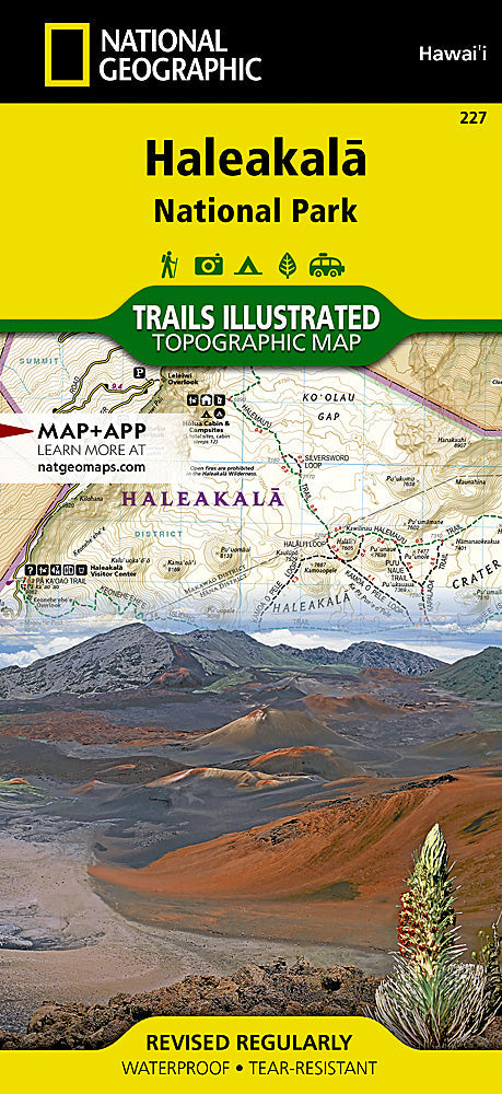 National Geographic Trails Illustrated Hawaii Haleakala National Park  Map 227 image 0